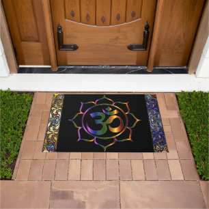 Paillasson Namaste Om Lotus Rainbow Vintage
