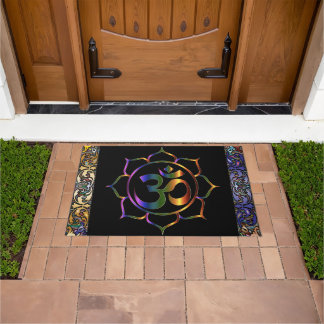 Paillasson Namaste Om Lotus Rainbow Vintage