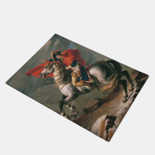 Paillasson Napoléon à cheval, bataille du col Saint-Bernard