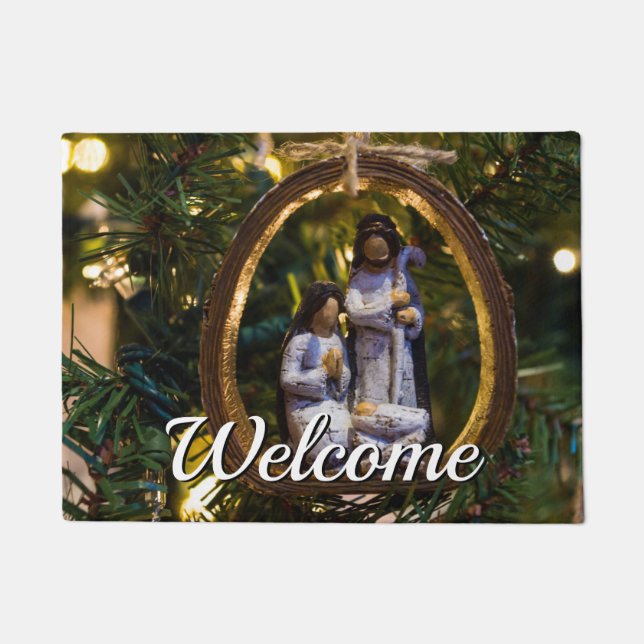 Paillasson Nativity Ornament Welcome Doormat (Devant)