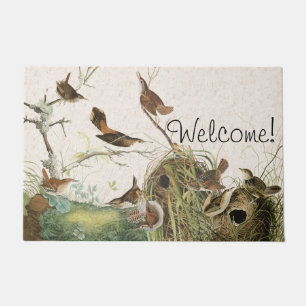 Paillasson Natte bienvenue de nids de faune d'oiseaux de
