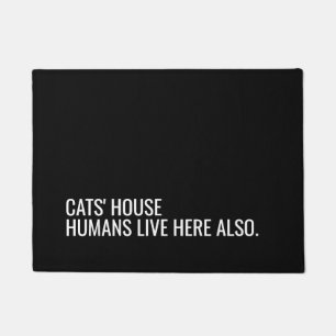 Paillasson Natte de dame de chat de citation de maison de