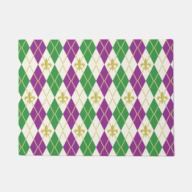 Paillasson Natte de Jacquard de mardi gras (Devant)