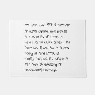 Paillasson Natte de journal intime de chat - jour 857