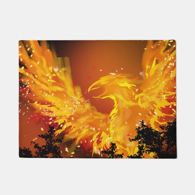 Paillasson Natte de Phoenix en vol (Devant)