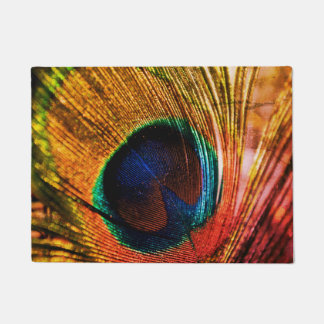 Paillasson natte de plume de paon