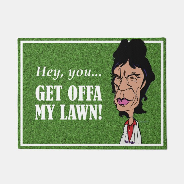 Paillasson Natte de rock de bande dessinée (Devant)