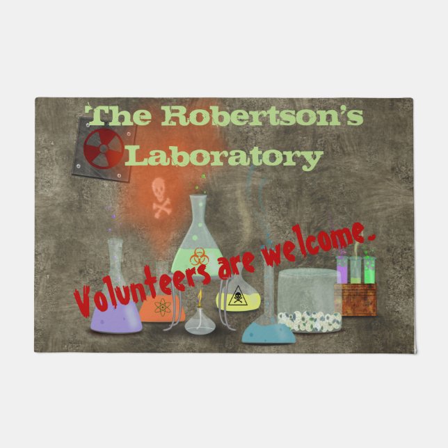 Paillasson Natte déplaisante personnalisée de laboratoire (Devant)