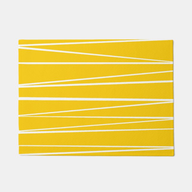 Paillasson Natte espagnole de jaune de rayure (Devant)