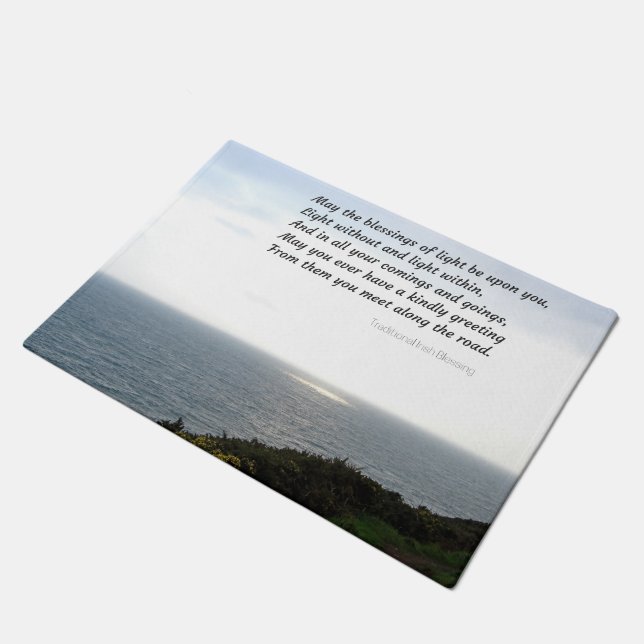 Paillasson Natte irlandaise traditionnelle de bénédiction (Incliné)