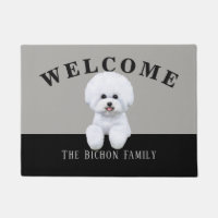 Natte personnalisable de Bichon Frise