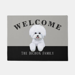 Paillasson Natte personnalisable de Bichon Frise