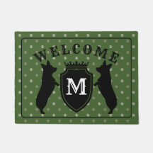 Natte personnalisable de corgi de Gallois