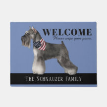 Natte personnalisable de Schnauzer