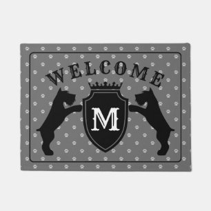 Paillasson Natte personnalisable de Schnauzer miniature