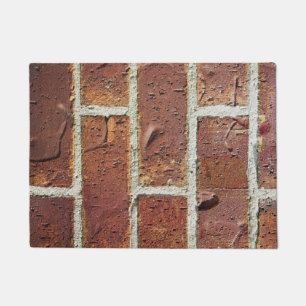 Paillasson Natte rouge de mur de briques