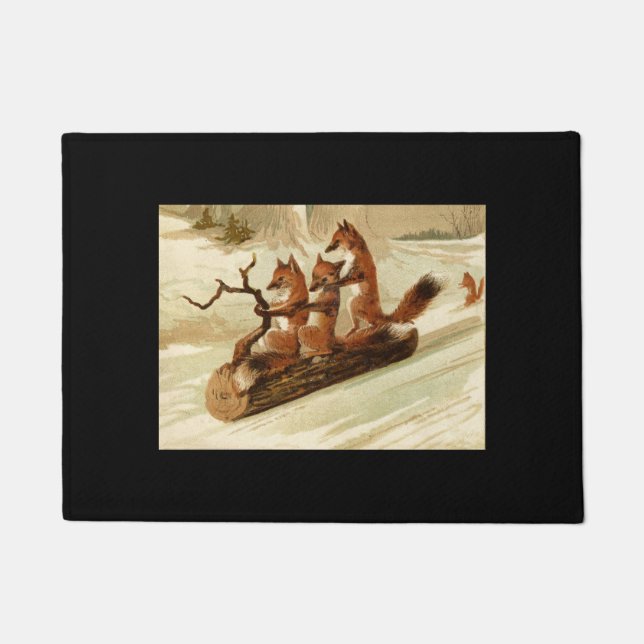 Paillasson Natte Sledding de renards (Devant)
