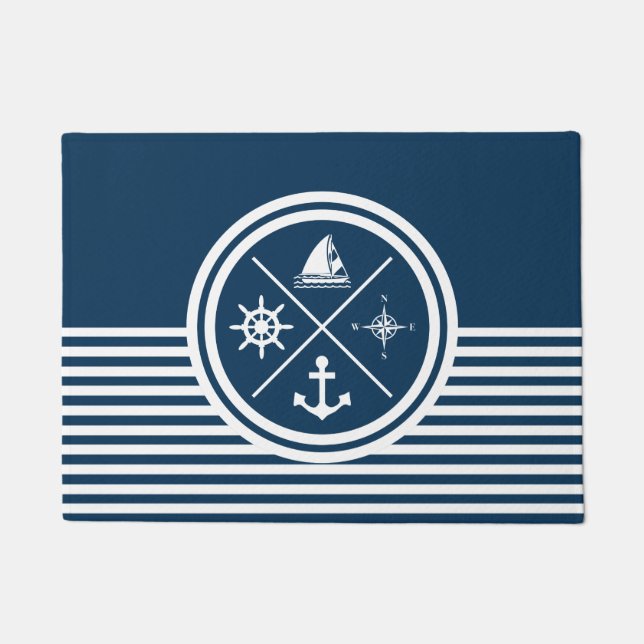 Paillasson Nautical themed design (Devant)