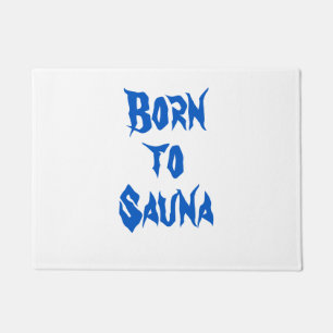 Paillasson Né au sauna finlandais Sauna Doormat (blanc)