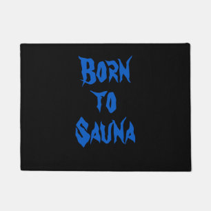 Paillasson Né au sauna finlandais Sauna Doormat (noir)