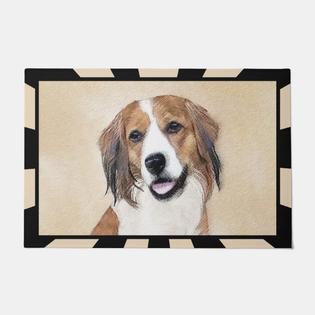 Paillasson Nederlandse Kooikerhondje Peinture - L'art du chie (Devant)