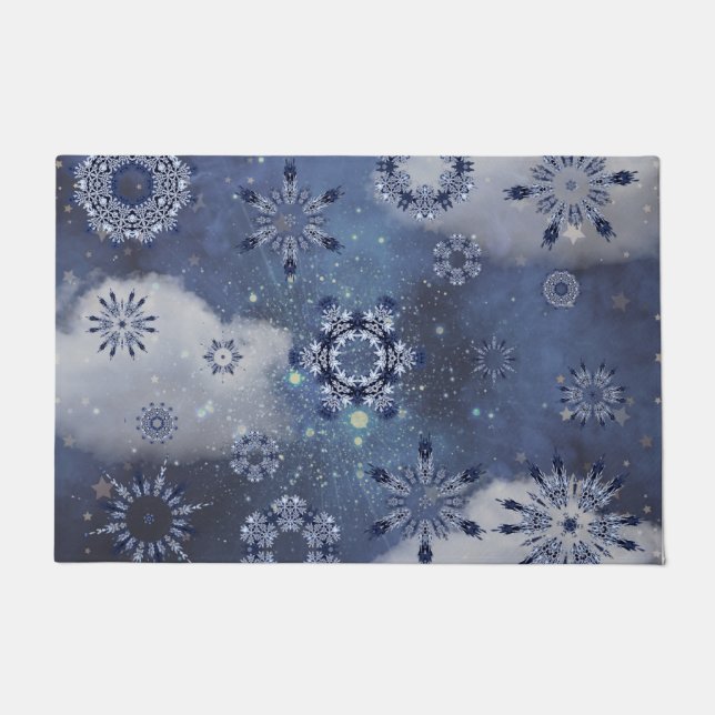 Paillasson Neige bleue (Devant)