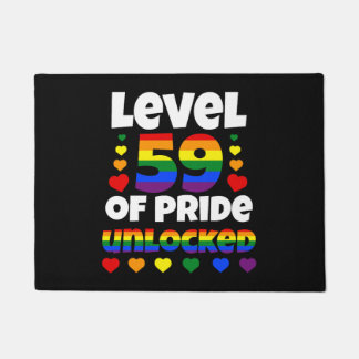 Paillasson Niveau 59 de Pride Unlock Rainbow LGBT 59e