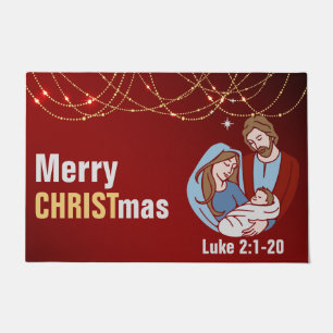 Paillasson Noël -24" x 36" Porte Mat