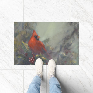 Paillasson "Noël arrive" Cardinal