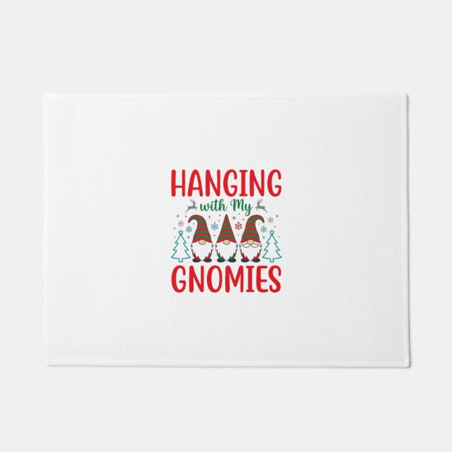 Paillasson Noël avec mes gnomes Gnome de Noël (Devant)