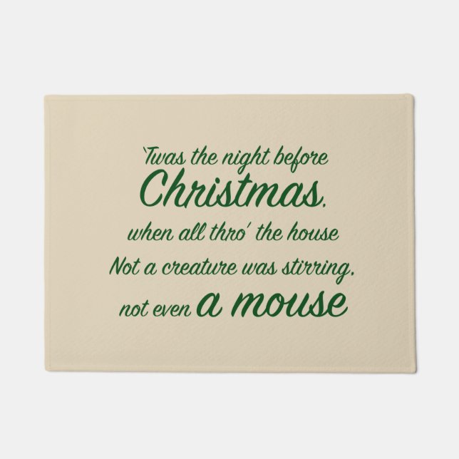 Paillasson Noël "C'était la nuit avant (Devant)