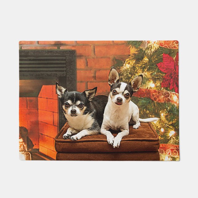 Paillasson Noël Chihuahua (Devant)