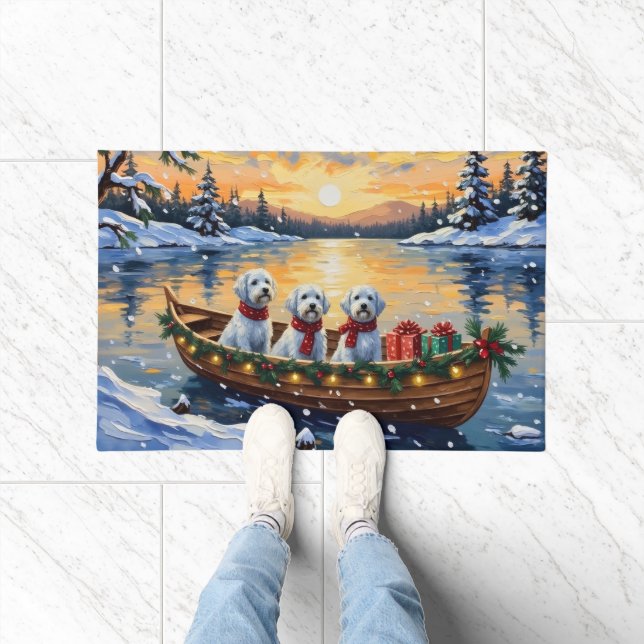 Paillasson Noël en bateau maltais (Intérieur)