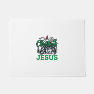 Paillasson Noël est tout sur le design Jésus