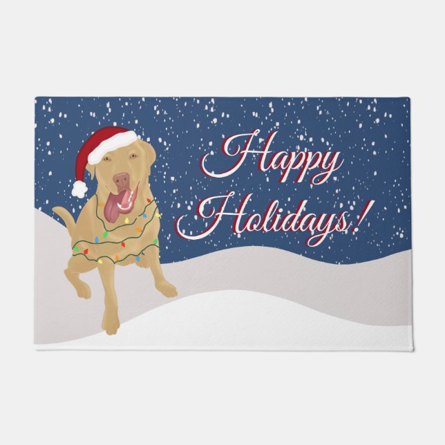 Paillasson Noël Holiday Dudley Labrador (Devant)