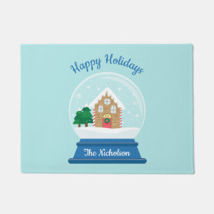 PAILLASSON NOËL NEIGE GLOBE