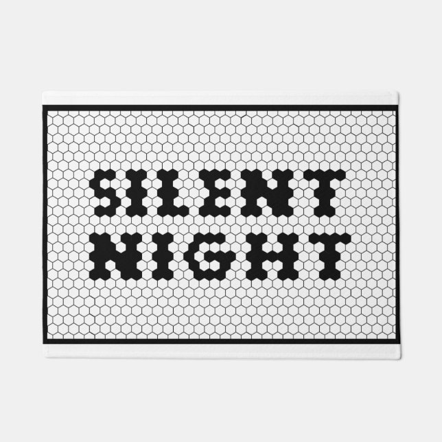 Paillasson Noël Silencieux Carrelage de nuit Design Agritouri (Devant)