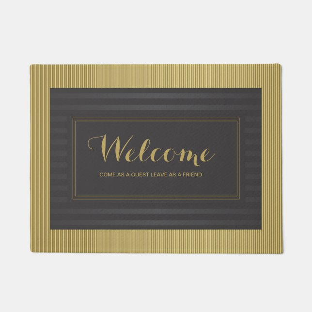 Paillasson Noir et or (Devant)