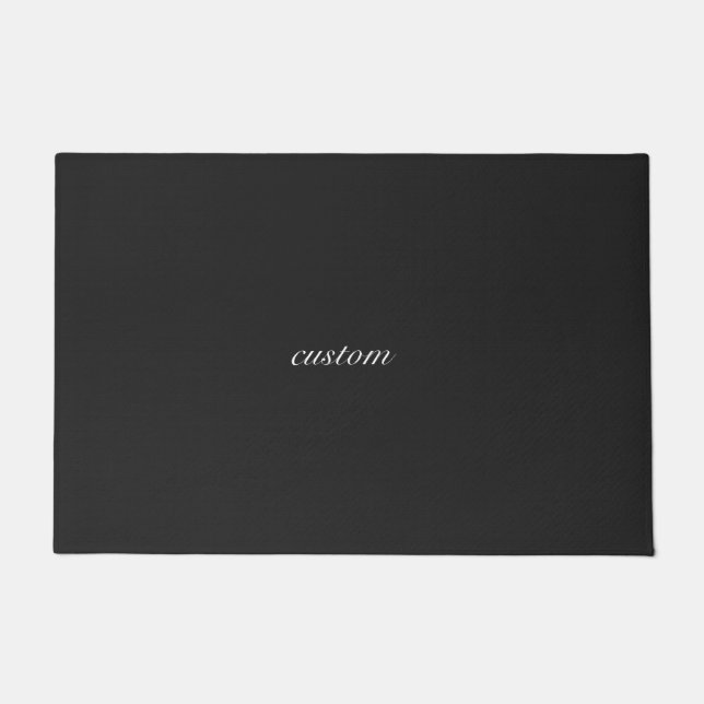 Paillasson Noir sur mesure (Devant)