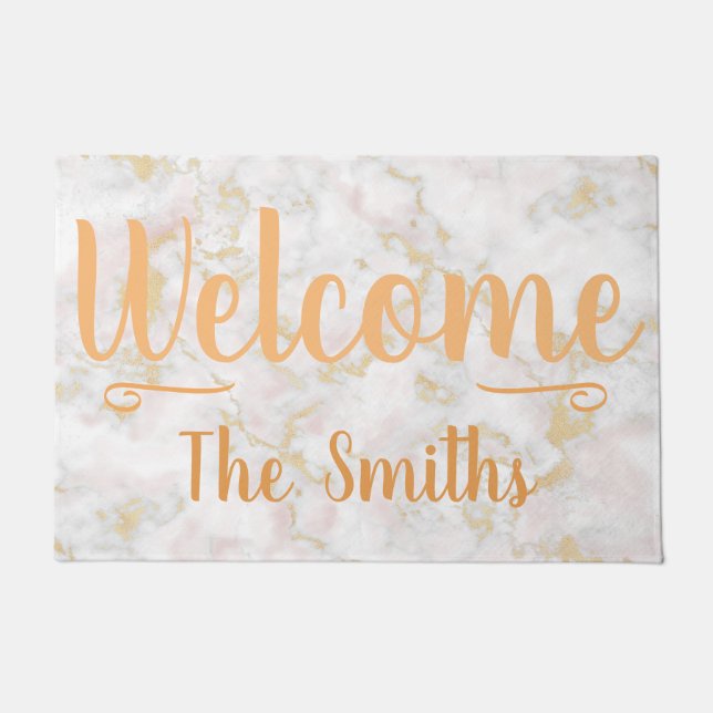 Paillasson Nom d'accueil Mat Kitchen Patio (Devant)