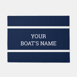 Paillasson Nom de bateau personnalisé Mat à quai