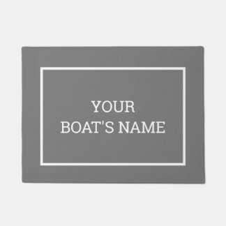 Paillasson Nom de bateau personnalisé Mat à quai