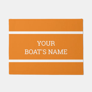 Paillasson Nom de bateau personnalisé Mat à quai