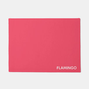 Paillasson Nom de couleur rose Flamant rose