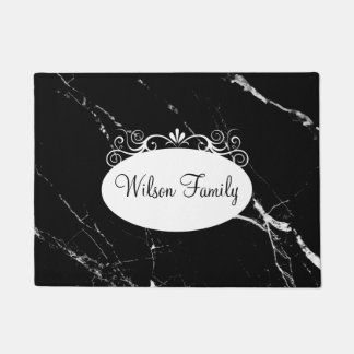Paillasson Nom de famille classique Monogramme Accueil Mats d