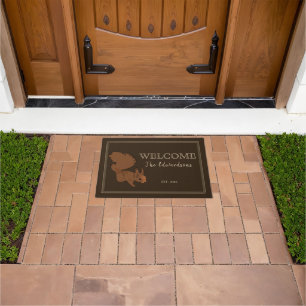 Paillasson Nom de famille de l'écureuil rustique