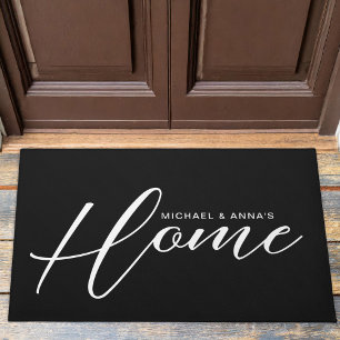 Paillasson Nom élégant du script de signature