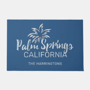 Paillasson Nom et couleur personnalisés Palm Springs Californ