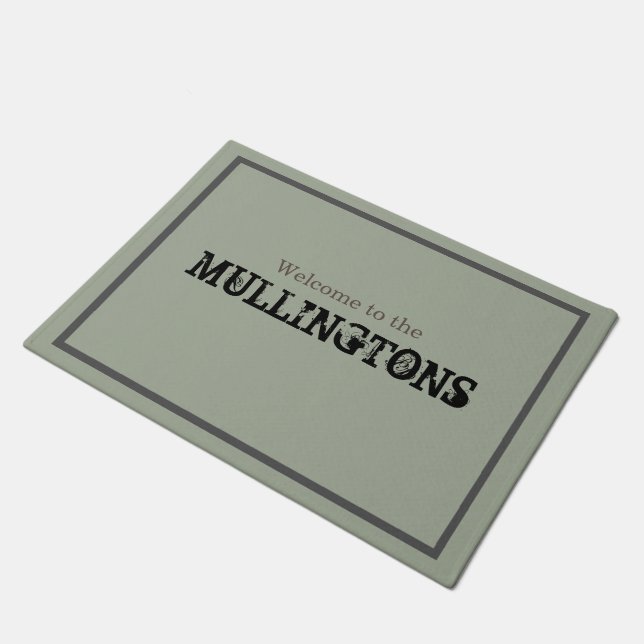 Paillasson Nom neutre et cadre simple (Incliné)