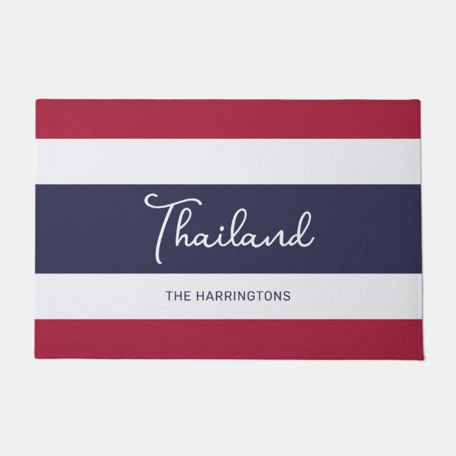Paillasson Nom personnalisé Couleurs Thaïlande (Devant)